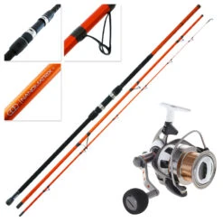 Okuma Trio Rex Salt 60 FD Nano Matrix Plus Mad Dog Surf Rod 14ft 8-12kg 3pc