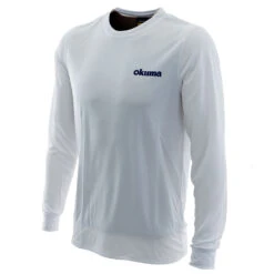 Okuma Dorado Quick Dry Mens Long Sleeve Shirt White
