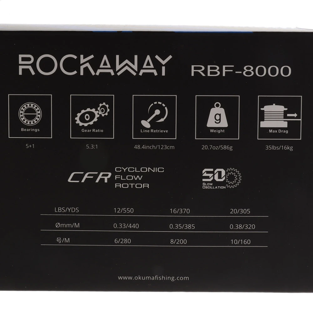 Okuma Surf Rockaway RBF-8000 Spinning Baitfeeder Reel 2 Okuma Surf Rockaway RBF-8000 Spinning Baitfeeder Reel - Image 2