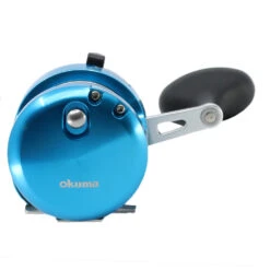 Okuma Cavalla 12 Narrow 2-Speed Lever Drag OH Boat Reel Blue -Okuma 190905 8 n