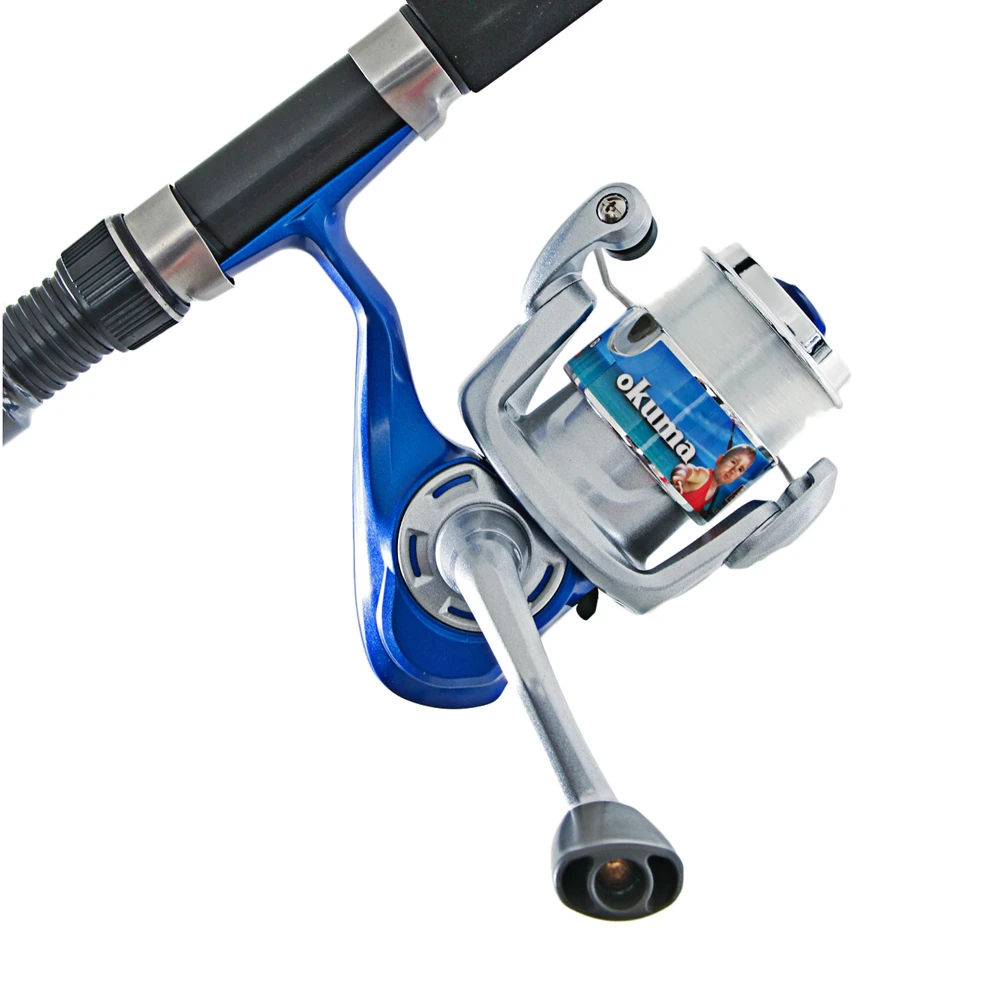 Okuma Born To Fish 25 Kids Spinning Combo Blue 4ft 4-8kg 1pc 2 Okuma Born To Fish 25 Kids Spinning Combo Blue 4ft 4-8kg 1pc - Image 2