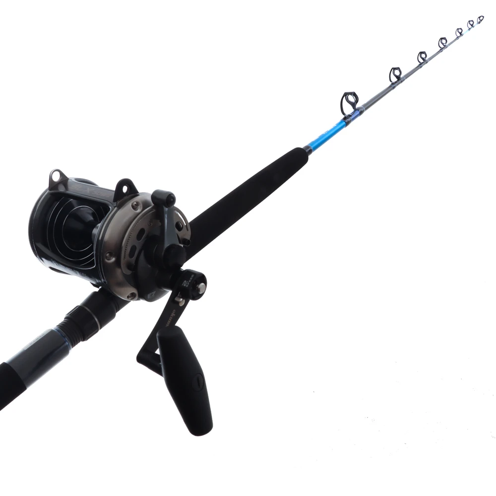 Okuma Solterra SLX 50 Wide Sensor Tip 2-Speed Lever Drag Game Combo 5ft 6in 24kg 1pc Blue 1 Okuma Solterra SLX 50 Wide Sensor Tip 2-Speed Lever Drag Game Combo 5ft 6in 24kg 1pc Blue