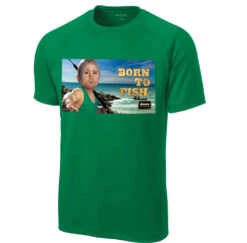 Okuma Born To Fish T-Shirt Green Baby