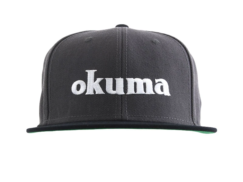 Okuma Black Flat Peaked Cap 3 Okuma Black Flat Peaked Cap - Image 3