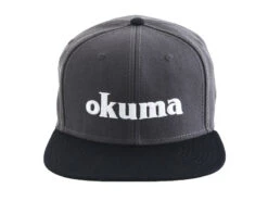 Okuma Black Flat Peaked Cap