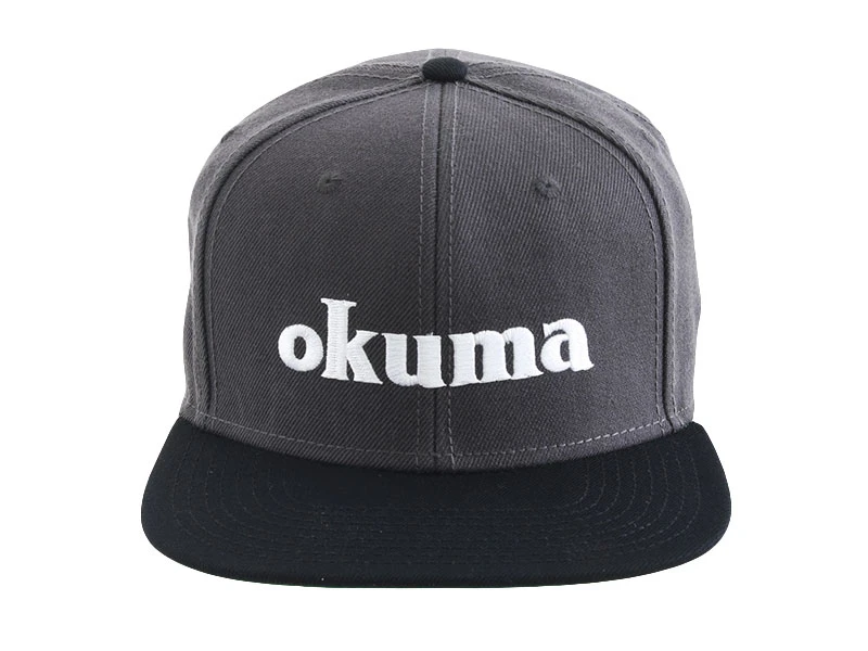 Okuma Black Flat Peaked Cap 1 Okuma Black Flat Peaked Cap