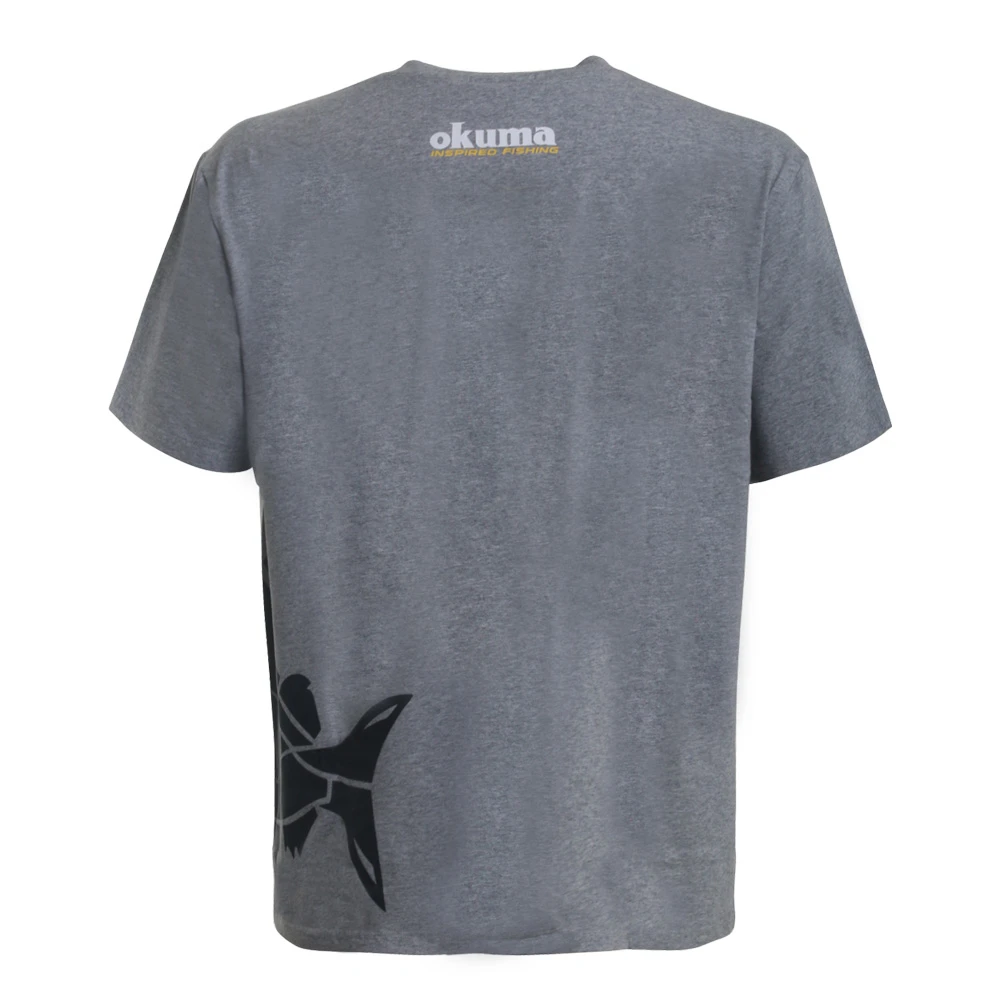Okuma Snapper T-Shirt Grey XL 2 Okuma Snapper T-Shirt Grey XL - Image 2