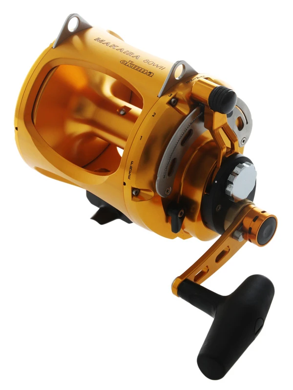 Okuma Makaira Gold 80WII 2-Speed Game Reel 1 Okuma Makaira Gold 80WII 2-Speed Game Reel
