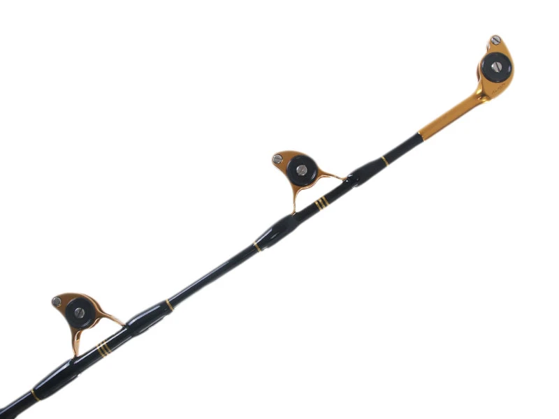 Okuma Makaira Stand-Up Game Rod With ALPS Bearing Rollers Black/Gold 5ft 10in 37kg 1pc 2 Okuma Makaira Stand-Up Game Rod With ALPS Bearing Rollers Black/Gold 5ft 10in 37kg 1pc - Image 2