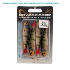 Okuma Ceymar 25 Canal Fishing Package 8ft 3in 2pc -Okuma savage gear soft 4play swim and jerk lure 8cm 4g brown perch